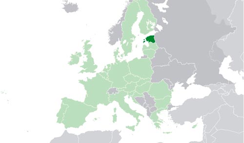 Situazione geografica Estonia