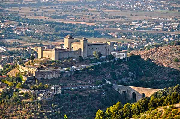 Rocca Albornoziana nella città di Spoleto