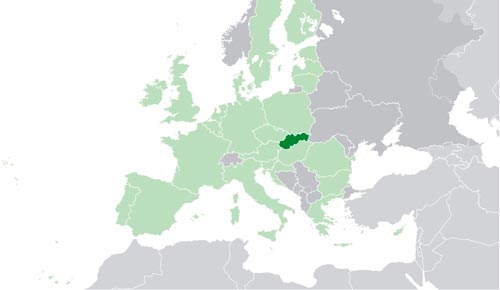 Situazione geografica Slovacchia