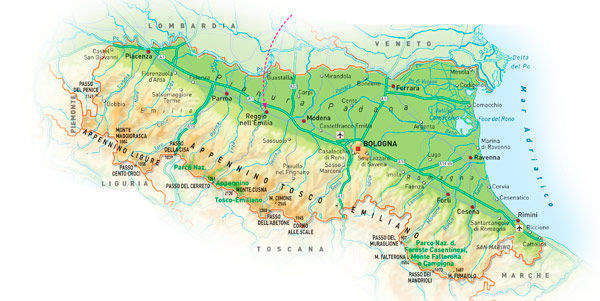 Mappa Emilia-Romagna