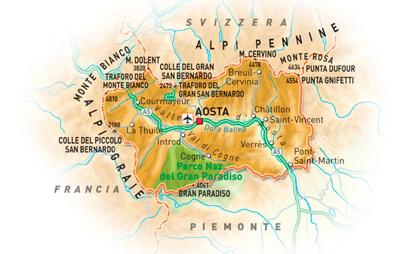 Mappa Valle d’Aosta